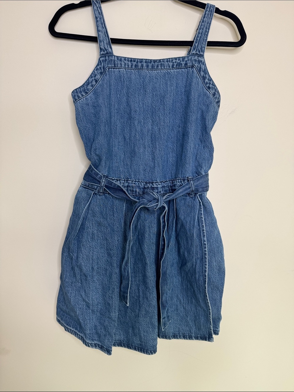 Abercrombie Denim Skort Tie-Waist Romper Size 15-16